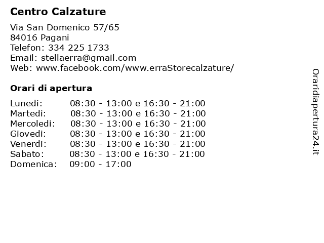 Centro calzature sale pagani